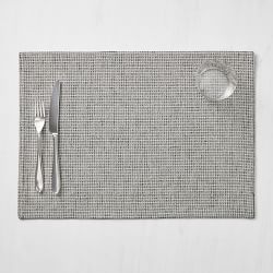 Waffle Weave Placemats, Set of 4, Black