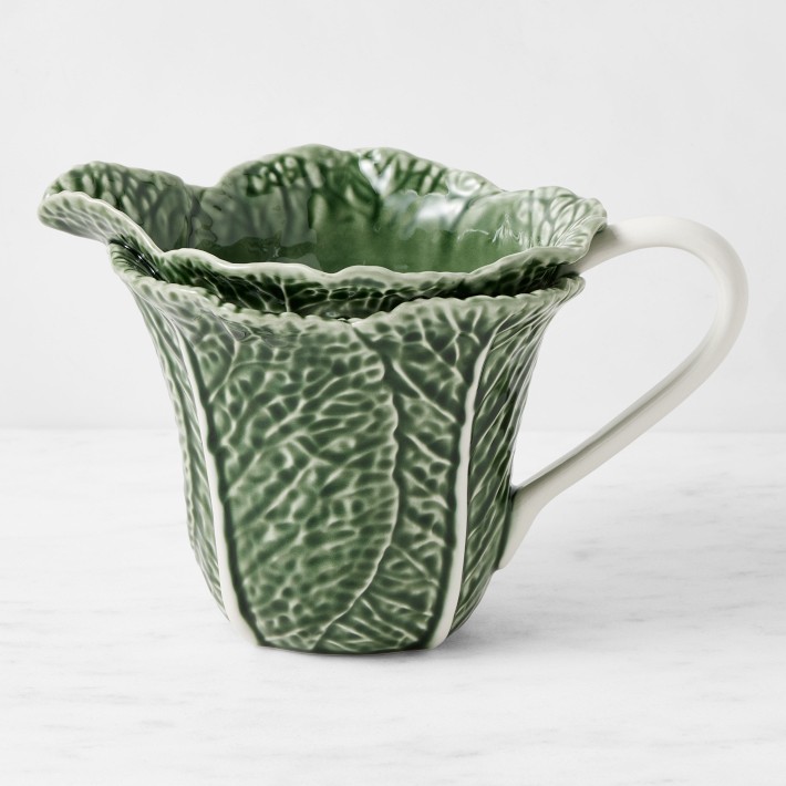 Bordallo Pinheiro Cabbage Pitcher | Williams Sonoma