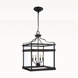 Mykonos Lantern, Aged Iron, Medium
