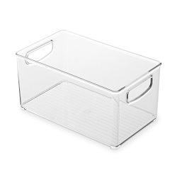 iDesign Plastic Bin, 10" X 6" X 5"