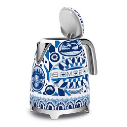 SMEG Dolce &amp; Gabbana Electric Kettle, Blu Mediterraneo
