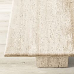 Ortega Travertine Rectangular Coffee Table (48" )