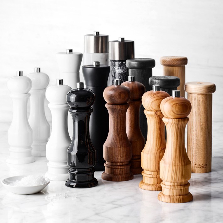Williams Sonoma Traditional Olivewood Salt & Pepper Grinders
