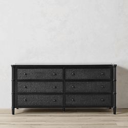 Cane 6-Drawer Dresser (68")