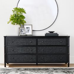 Cane 6-Drawer Dresser (68")