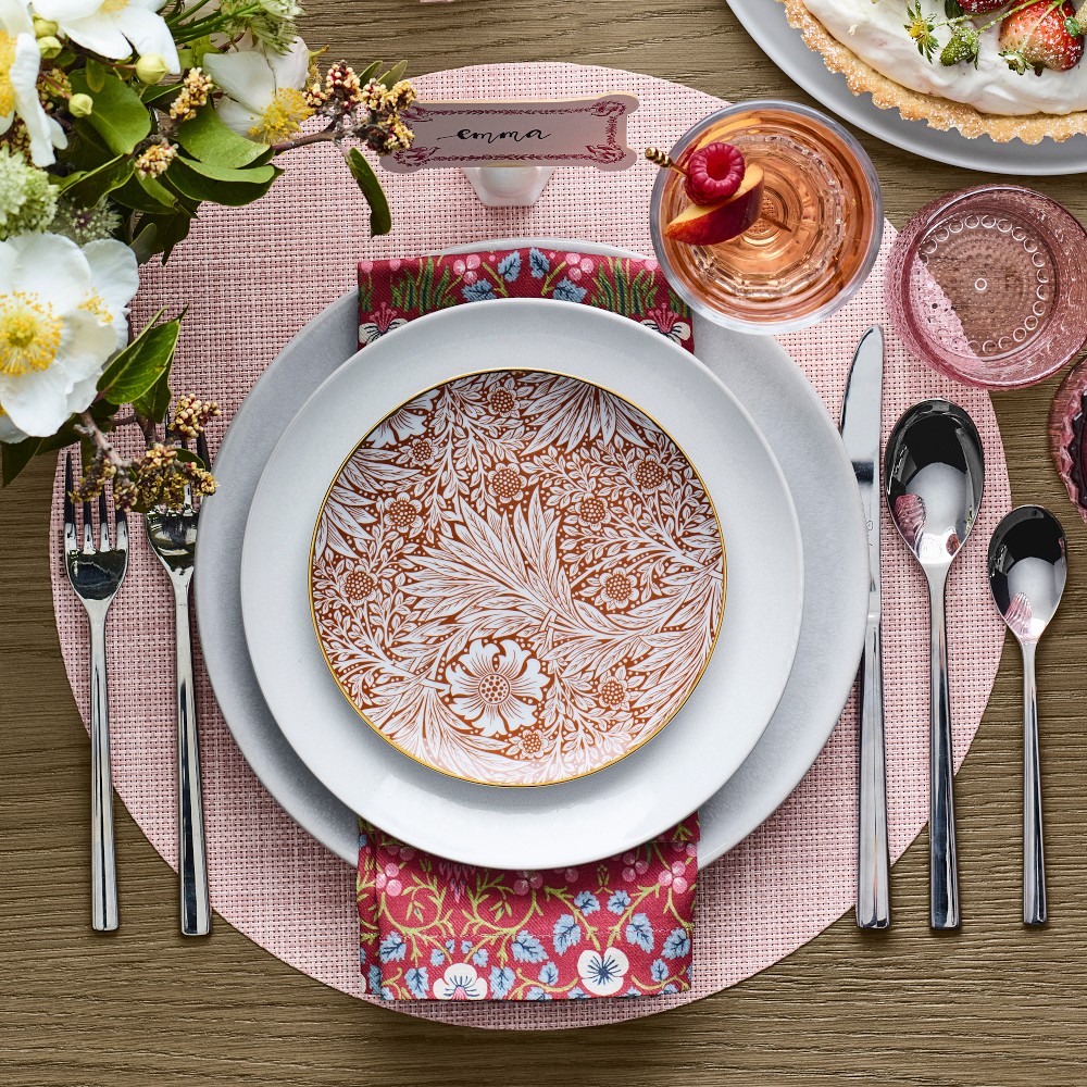 FAIENCERIE DE CHAROLLES MORIN 皿3枚セットクリーム Morris & Co. Bluebell Appetizer Plates Set | Williams Sonoma