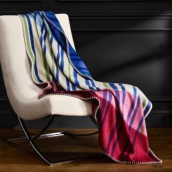 Hedley Cashmere Stripe Throw