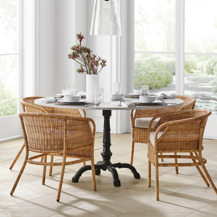 La Coupole Round Iron Bistro Table | Kitchen Table | Williams Sonoma