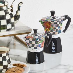 Bialetti Moka MacKenzie-Childs Stovetop Espresso Maker, Courtly Flower Market