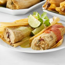 Veggie Tamales with Salsa, Serves 12