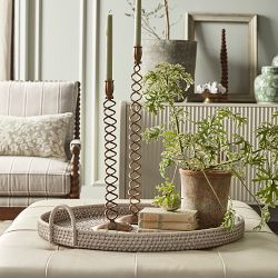 Hapao Round Tray, Light Wash