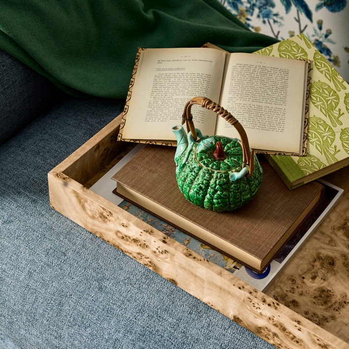 Burl Wood Rectangular Tray | Williams Sonoma