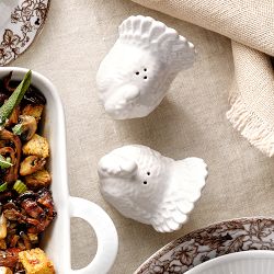 Porcelain Turkey Salt &amp; Pepper Shakers
