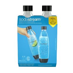 SodaStream 1L Slim Dishwasher Safe Bottles Twin Pack