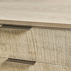 Jonathan Charles Seiche 6-Drawer Grass Cloth Dresser (68")