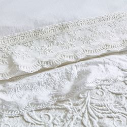Heritage Matelassé Coverlet and Shams