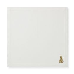 Embroidered Holiday Napkins, Set of 4