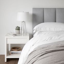 Kennedy Channel-Tufted Upholstered Bed &amp; Headboard