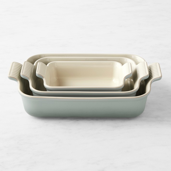 Le Creuset Heritage Rectangular Dishes Set of 3 | Williams Sonoma