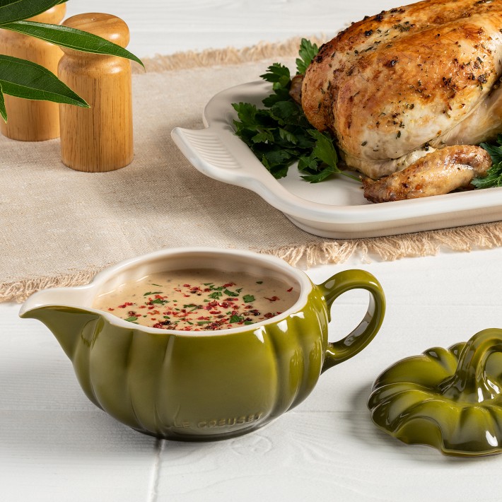 Le Creuset Stoneware Pumpkin Gravy Boat | Williams Sonoma