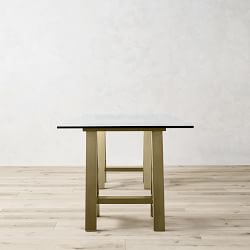 Mason Glass Top Desk (62")
