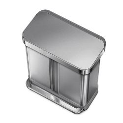 simplehuman™ Dual Compartment Step Can with Liner Pocket, 58L