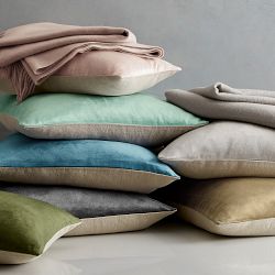 Solid Velvet Pillow Cover