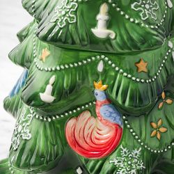 'Twas the Night Before Christmas Tree Hand Painted Cookie Jar