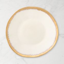 Brushed Gold Dinner Plates, Set of 4