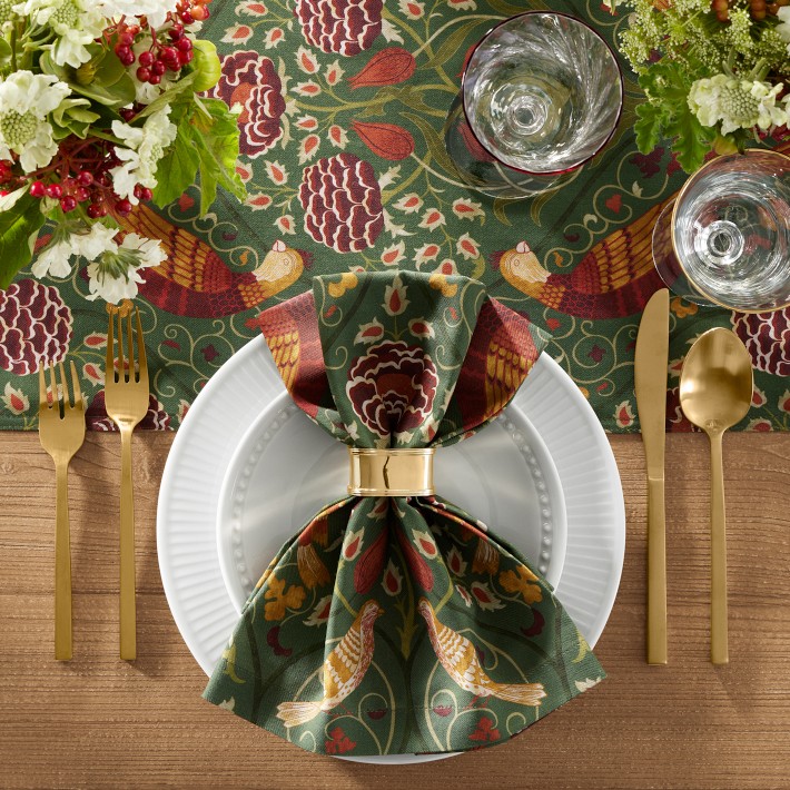 Morris & Co. x Williams Sonoma Seasons Napkins | Williams Sonoma