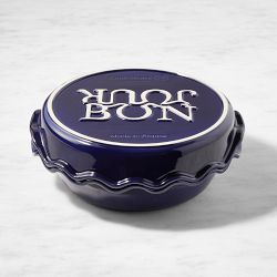 Emile Henry French Ceramic Bonjour Pie &amp; Tart Dish Set