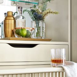 Lewis Bar Cabinet, Bone (36")