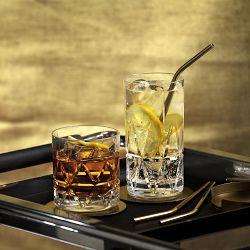 Orrefors Peak Double Old-Fashioned Glasses, Set of 4