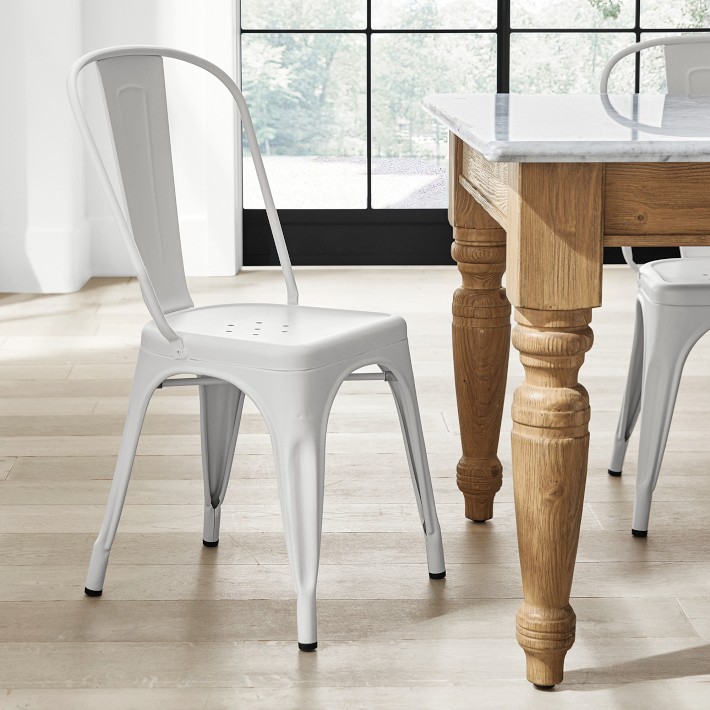 Tolix Dining Side Chair, Iconic Steel | Williams Sonoma