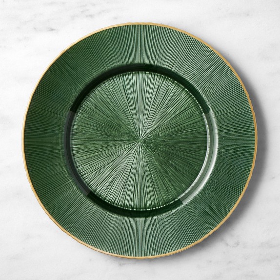 Gold Rim Glass Charger