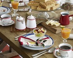 Cloisonné Holly Napkin Rings, Set of 4