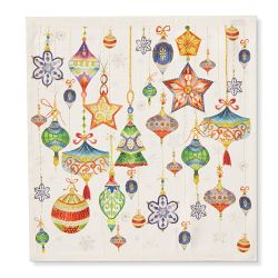 Holiday Ornaments Napkins, Set of 4