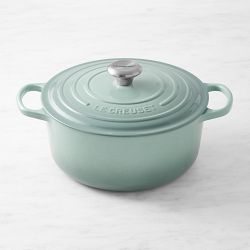 Le Creuset Signature Enameled Cast Iron Round Dutch Oven, 5 1/2-Qt., Sea Salt