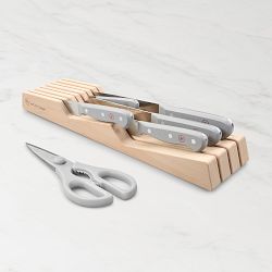 Wüsthof Gourmet In-Drawer Knife Block, Set of 7, Grey