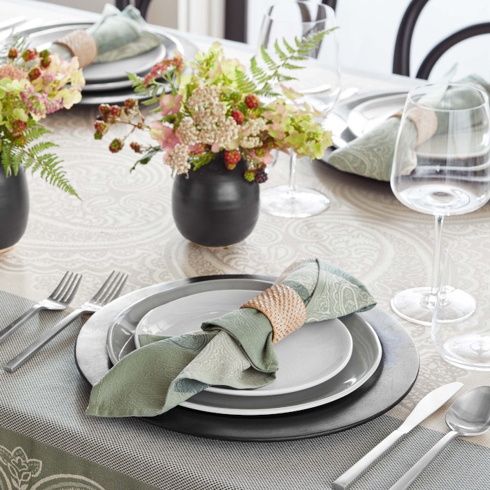 Jacquard Madrid Tablecloth | Williams Sonoma