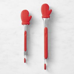 Red Mitten Novelty Silicone Tongs