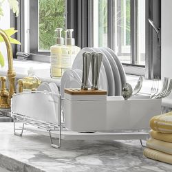 Williams Sonoma Compact Dish Rack, White