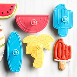 Williams Sonoma Fun &amp; Sun Impression Cookie Cutters, 24-Piece Set
