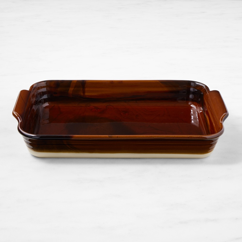 Emile Henry French Ceramic Potter Rectangular Baker - XL, Caramel