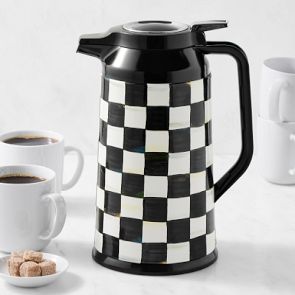 Mackenzie Childs Courtly Check Coffee Carafe | Williams Sonoma