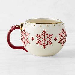 Figural Ornament Mug, White