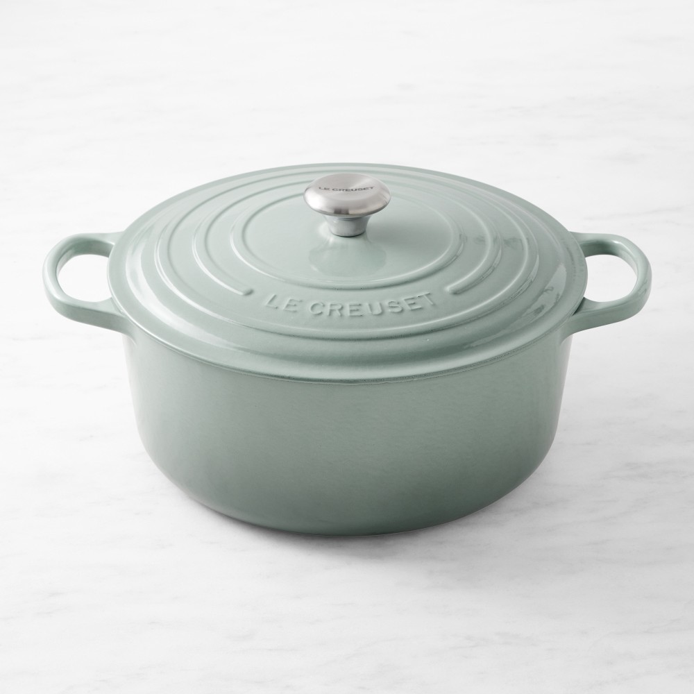 Le Creuset Signature Enameled Cast Iron Round Dutch Oven - 9-Qt., Sea Salt