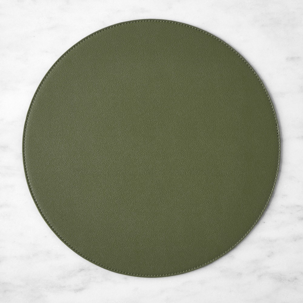 Faux Shagreen Round Placemat