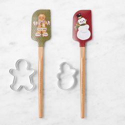 Williams Sonoma Holiday Cookie Cutter Spatulas, Set of 2