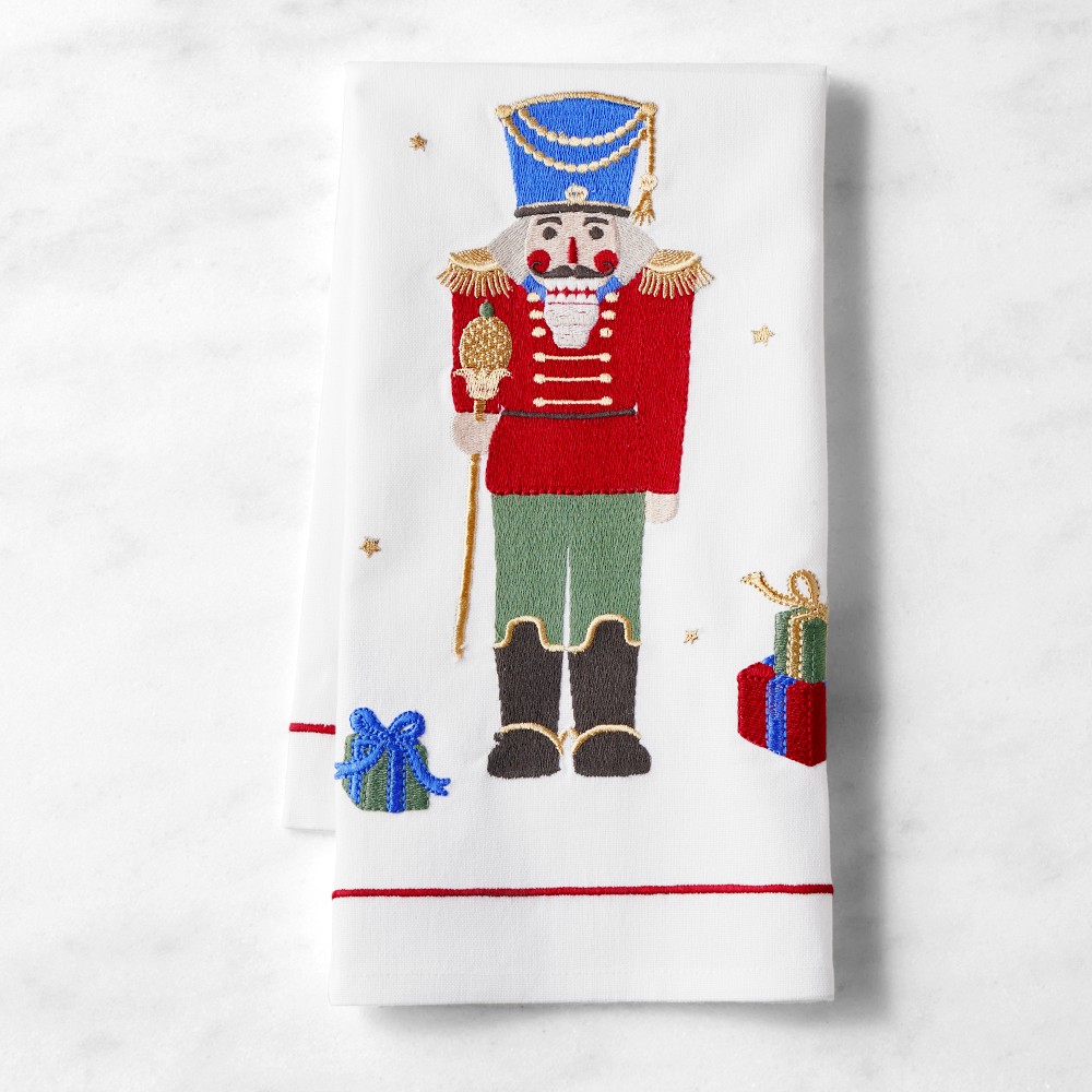 'Twas the Night Before Christmas Embroidered Hand Towel - Nutcracker